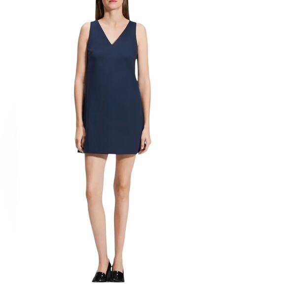 NWOT Theory Navy Sleeveless A-Line Minidress – Sz 8 - Picture 1 of 6